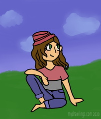 Lizzie on a Mountain