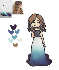 Colorful Wedding Dress