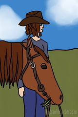 Maggie With Horse!