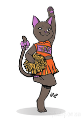 Cat Cheerleader