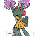 Octopus Cheerleader